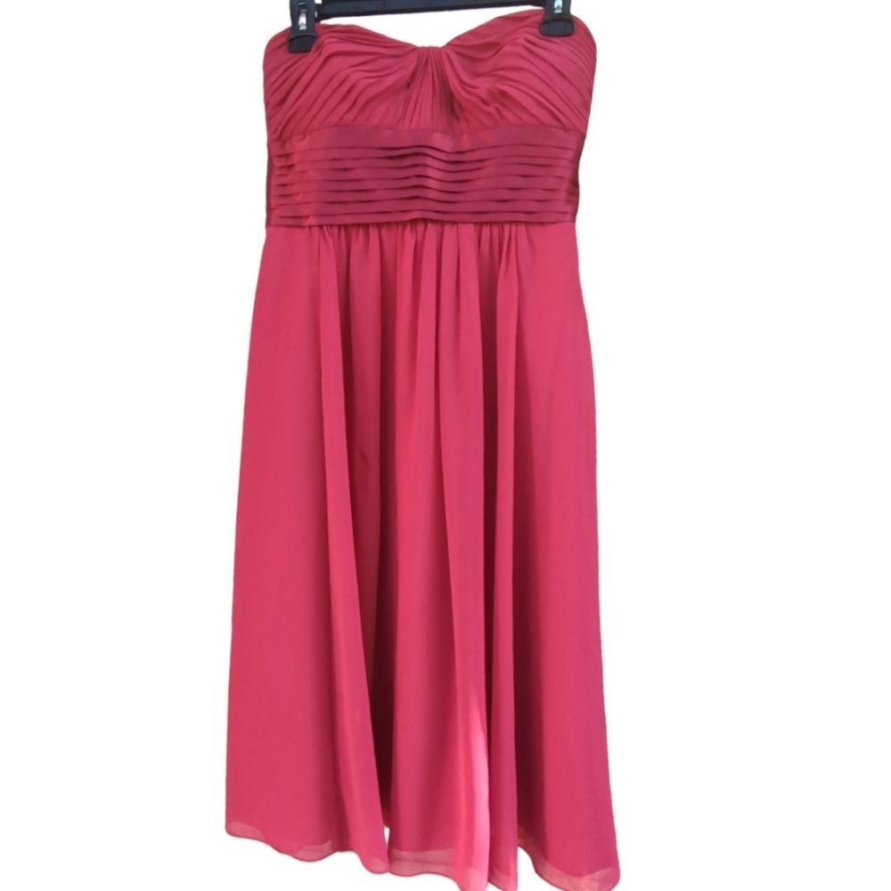Bill Levkoff style #323 size 6 cranberry dress